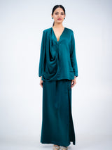DRAPED BLAZER DRESS SET